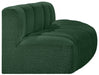 Meridian Furniture - Arc Vegan Leather Modular Sofa in Green - 102Green-S3E - GreatFurnitureDeal