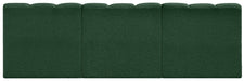 Meridian Furniture - Arc Vegan Leather Modular Sofa in Green - 102Green-S3F - GreatFurnitureDeal