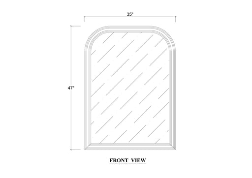 Bramble - Lexington Rounded Mirror - BR-28315 - GreatFurnitureDeal