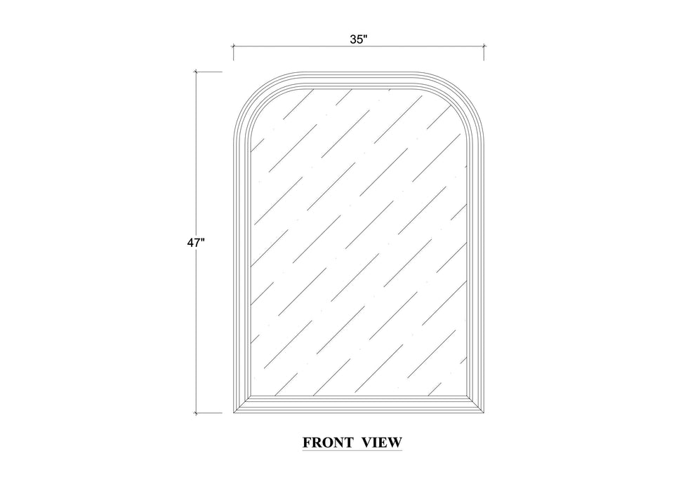 Bramble - Lexington Rounded Mirror - BR-28315 - GreatFurnitureDeal