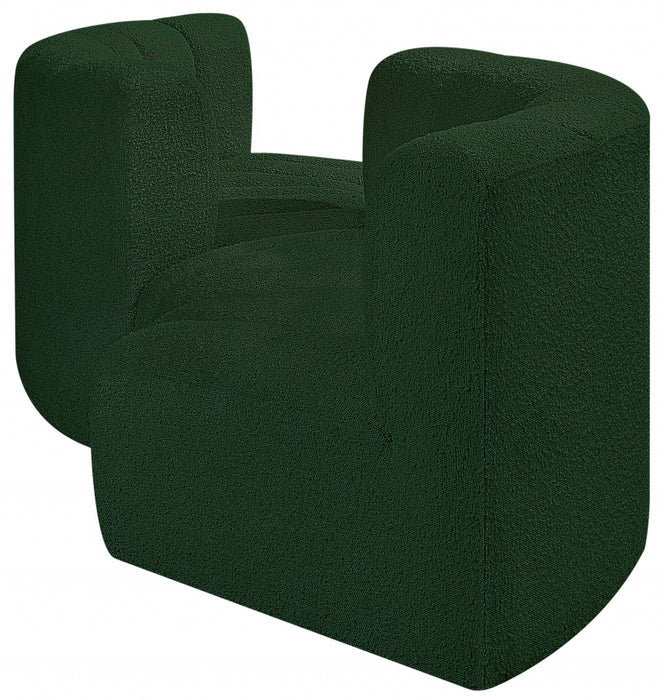 Meridian Furniture - Arc Vegan Leather 4 Piece Modular Sectional in Green - 102Green-S4F - GreatFurnitureDeal