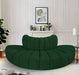 Meridian Furniture - Arc Vegan Leather 4 Piece Modular Sectional in Green - 102Green-S4G - GreatFurnitureDeal