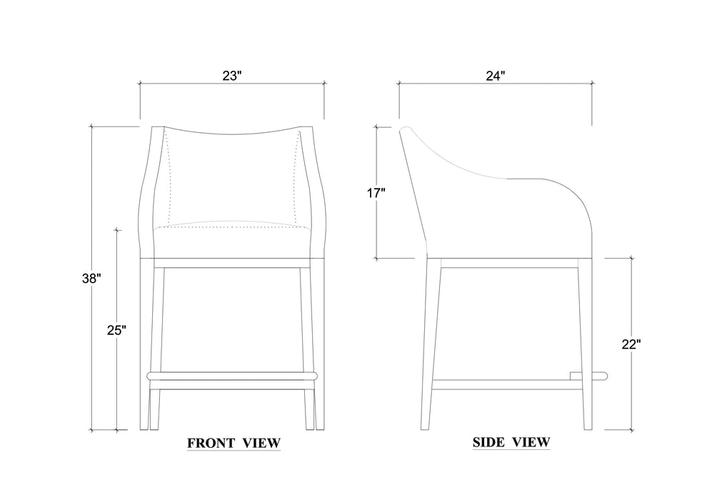 Bramble - Elanor Barstool w/ Arms (Set of 2) - BR-28327 - GreatFurnitureDeal