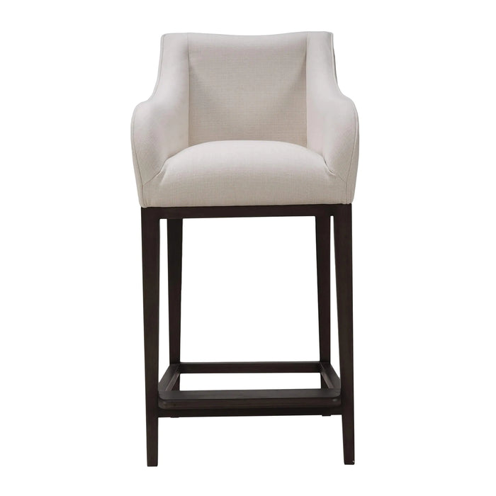 Bramble - Elanor Barstool w/ Arms Chair - US-WS-28327GYOSF215---- - GreatFurnitureDeal
