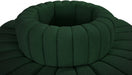 Meridian Furniture - Arc Boucle Leather 8 Piece Modular Sectional in Green - 102Green-S8D - GreatFurnitureDeal