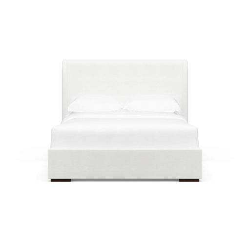 Bramble - Luxor Upholstered Bed Queen in Artic White Performance Fabric - BR-28331SF204----- - GreatFurnitureDeal