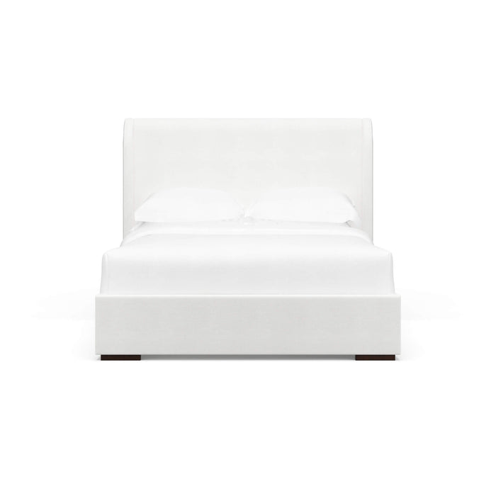 Bramble - Luxor Upholstered Bed Queen in Artic White Performance Fabric - BR-28331SF204----- - GreatFurnitureDeal