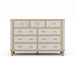Bramble - Lexington 9 Drawer Dresser w/ Rattan - BR-28342 - GreatFurnitureDeal