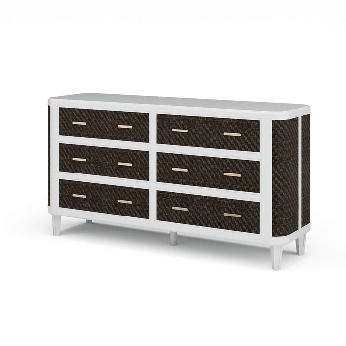 Bramble - Lexington 6 Drawer Dresser w/ Bamboo - BR-28344 - GreatFurnitureDeal