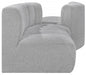 Meridian Furniture - Arc Vegan Leather Modular Sofa in Grey - 102Grey-S4A - GreatFurnitureDeal