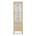 Bramble - Kagu Tall Cabinet Wrapped in Natural Rattan w/ True White Interior - 28370RNAT-TRW--- - GreatFurnitureDeal