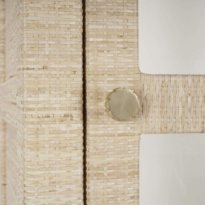 Bramble - Kagu Tall Cabinet Wrapped in Natural Rattan w/ True White Interior - 28370RNAT-TRW--- - GreatFurnitureDeal
