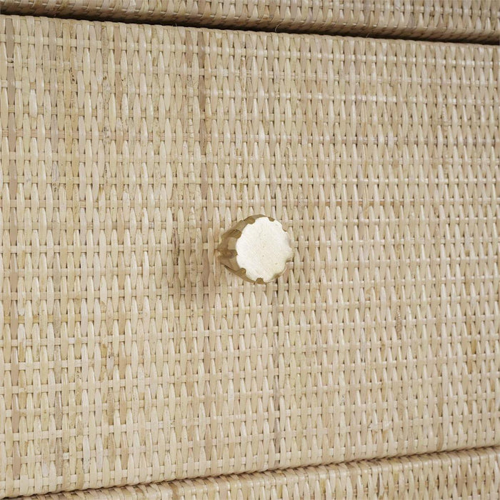 Bramble - Kagu Tall Cabinet Wrapped in Natural Rattan w/ True White Interior - 28370RNAT-TRW--- - GreatFurnitureDeal