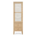 Bramble - Kagu Tall Cabinet Wrapped in Natural Rattan w/ True White Interior - 28370RNAT-TRW--- - GreatFurnitureDeal