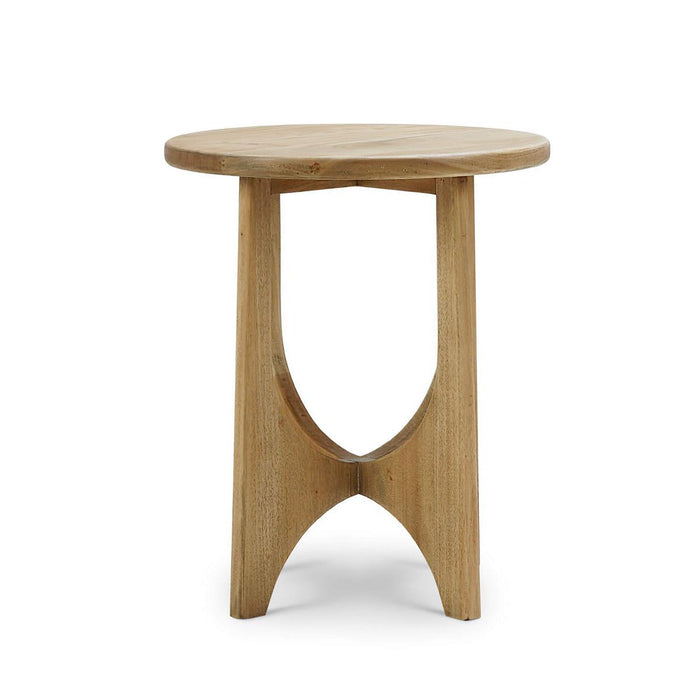 Bramble - Vannes Round End Table in Fruitwood - 28374FRW-----