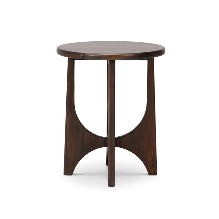 Bramble - Vannes Round End Table in Walnut - 28374WLT-----