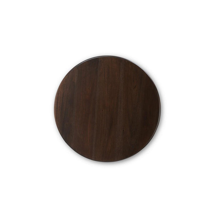Bramble - Vannes Round End Table in Walnut - 28374WLT-----