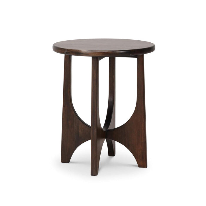 Bramble - Vannes Round End Table in Walnut - 28374WLT-----
