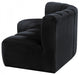 Meridian Furniture - Arc Velvet Modular Sofa in Black - 103Black-S3B - GreatFurnitureDeal