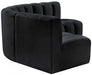 Meridian Furniture - Arc Velvet 4 Piece Sectional in Black - 103Black-S4B - GreatFurnitureDeal