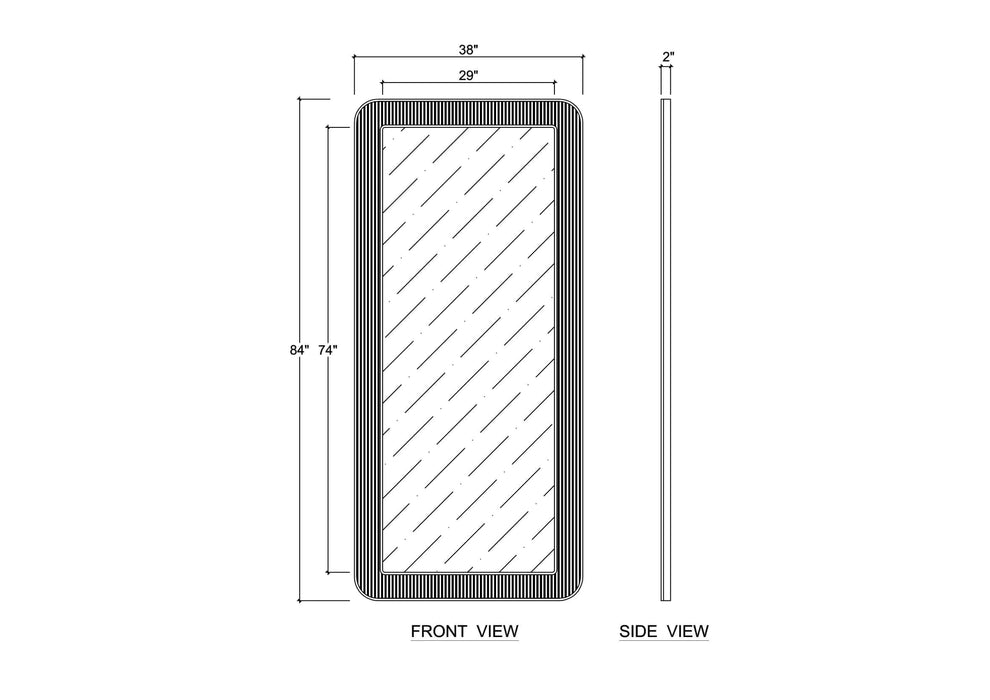 Bramble - Kraton Standing Mirror - BR-28395 - GreatFurnitureDeal
