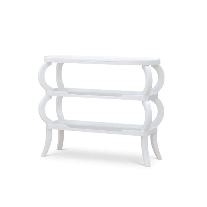 Bramble - Savanah 3 Tiered Console Table in True White - 28398TRW----- - GreatFurnitureDeal