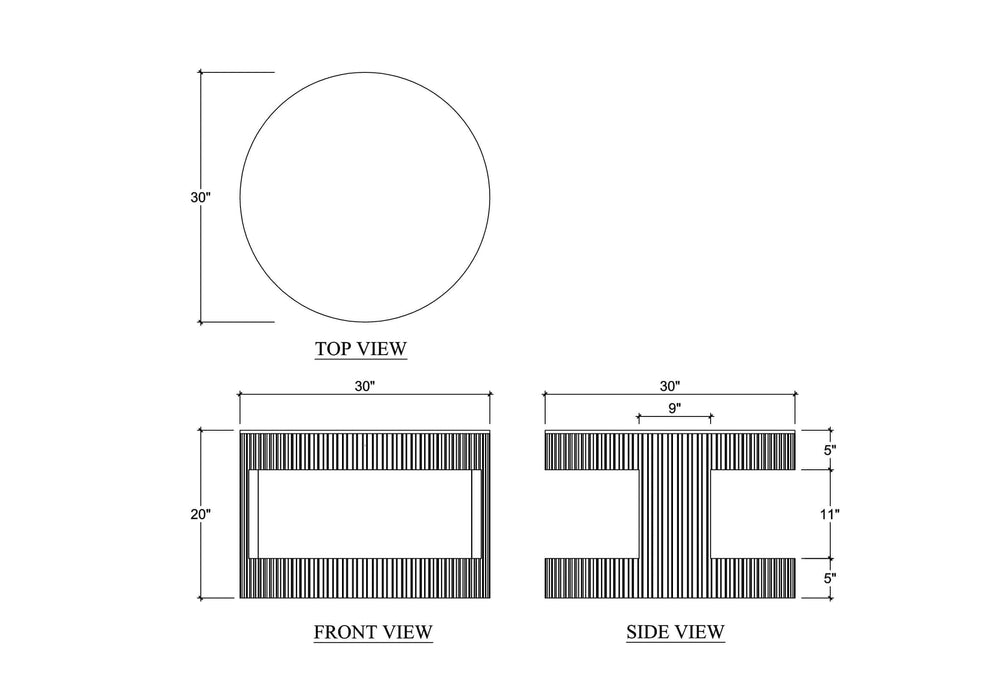 Bramble - Kraton Round Side Table - BR-28399 - GreatFurnitureDeal