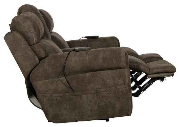 Catnapper - Tranquility 2 Piece Power Lay Flat Sofa Set in Pewter - 63015-63019