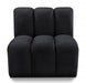Meridian Furniture - Arc Velvet Modular Chair in Black - 103Black-ST - GreatFurnitureDeal