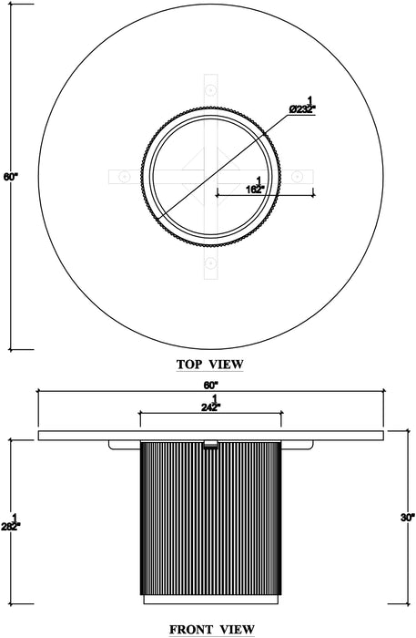 Bramble - Kraton Round Dining Table 60'' - BR-28405 - GreatFurnitureDeal