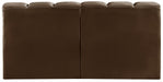 Meridian Furniture - Arc Velvet Modular Sofa in Brown - 103Brown-S2A - GreatFurnitureDeal