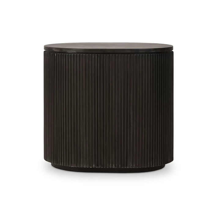 Bramble - Kraton Oval Bedside Table - BR-28407 - GreatFurnitureDeal