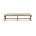 Bramble - Milton X Bench in Fruitwood w/ Boucle Sand Performance Fabric - 28409FRWSF212---- - GreatFurnitureDeal