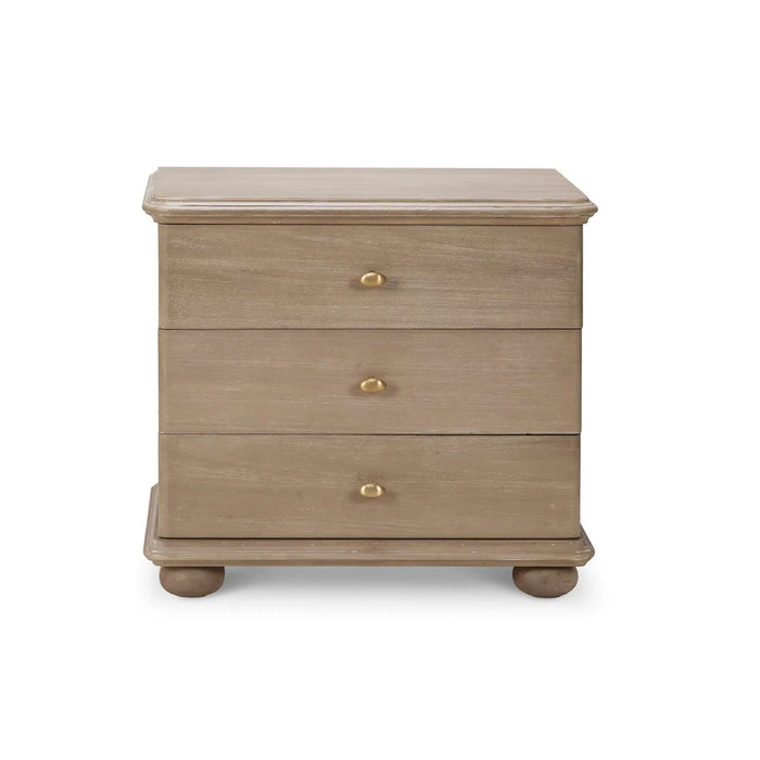 Bramble - Luna 3 Drawer Bedside Table - BR-28411 - GreatFurnitureDeal