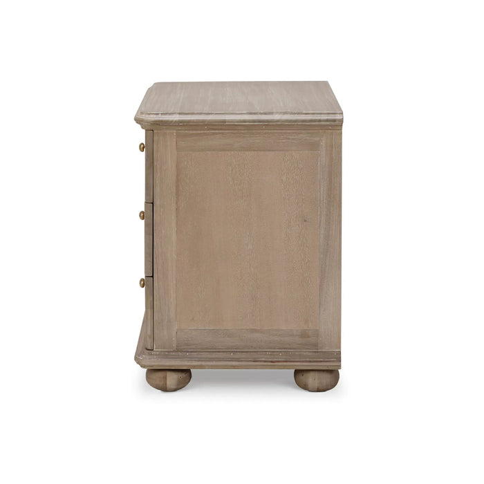 Bramble - Luna 3 Drawer Bedside Table - BR-28411 - GreatFurnitureDeal