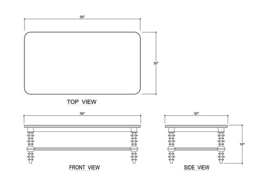 Bramble - Milano Coffee Table - BR-28413 - GreatFurnitureDeal