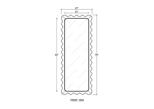 Bramble - Chloe Rectangular Mirror In Fruitwood - 28414FRW----- - GreatFurnitureDeal