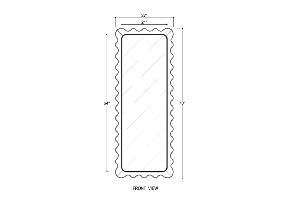 Bramble - Chloe Rectangular Mirror - BR-28414 - GreatFurnitureDeal