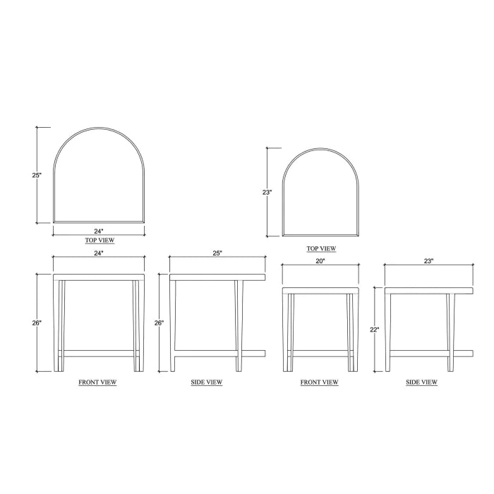 Bramble - Normandy Nesting Tables Set of 2 in Sandbar - 28420SNB----- - GreatFurnitureDeal
