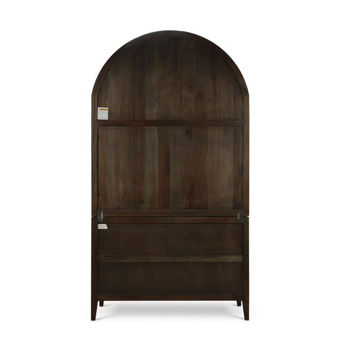 Bramble - Lumina Glass Cabinet in Walnut w/ Putty Interior - 28421WLT-PUT--NDT