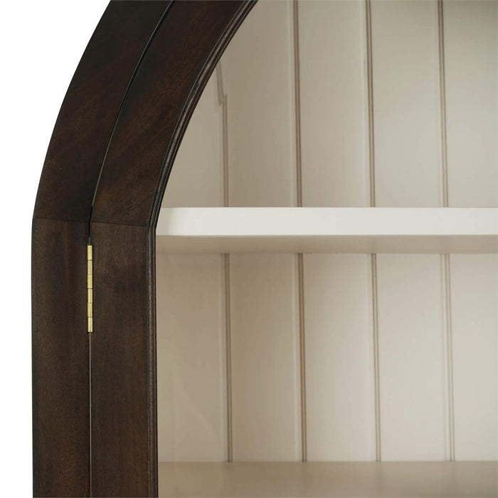 Bramble - Lumina Glass Cabinet in Walnut w/ Putty Interior - 28421WLT-PUT--NDT