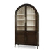 Bramble - Lumina Glass Cabinet in Walnut w/ Putty Interior - 28421WLT-PUT--NDT - GreatFurnitureDeal