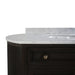 Bramble - Kraton Oval Double Vanity w/ Sink & Marble Top - BR-28422 - GreatFurnitureDeal