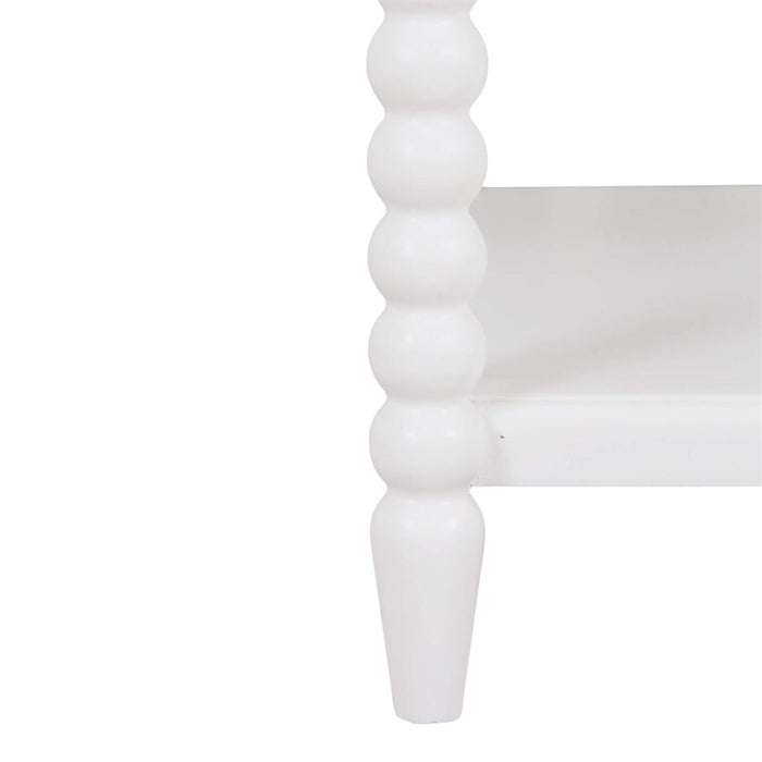 Bramble - Cholet 2 Drawer Bedside Table w/ Shelf in Architectural White - 28423HRW----LDT