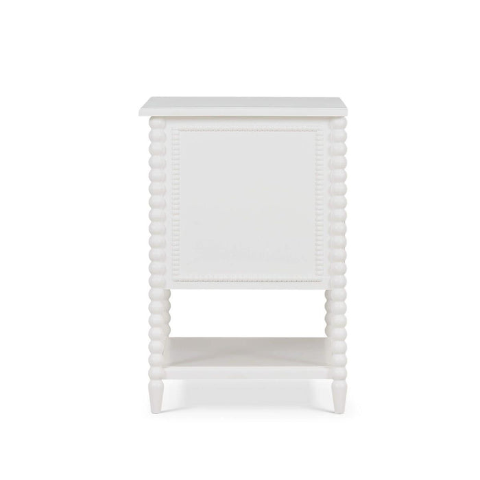 Bramble - Cholet 2 Drawer Bedside Table w/ Shelf in Architectural White - 28423HRW----LDT