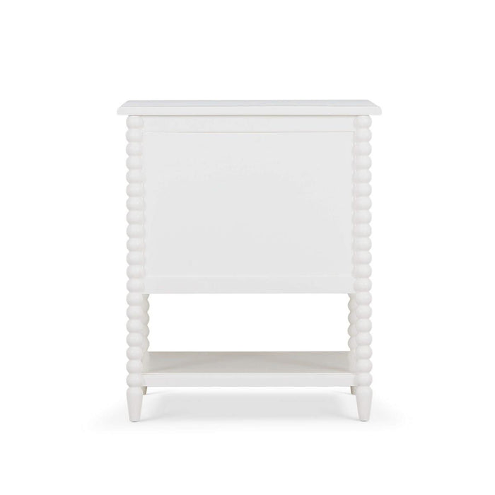 Bramble - Cholet 2 Drawer Bedside Table w/ Shelf in Architectural White - 28423HRW----LDT