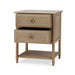 Bramble - Cholet 2 Drawer Bedside Table w/ Shelf - BR-28423 - GreatFurnitureDeal