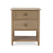 Bramble - Cholet 2 Drawer Bedside Table w/ Shelf - BR-28423 - GreatFurnitureDeal