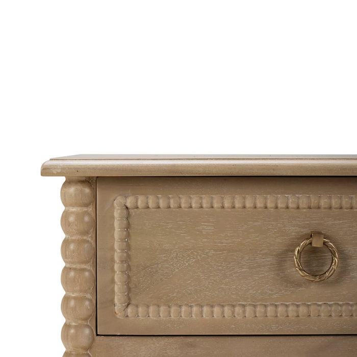 Bramble - Cholet 2 Drawer Bedside Table w/ Shelf - BR-28423 - GreatFurnitureDeal