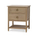 Bramble - Cholet 2 Drawer Bedside Table w/ Shelf - BR-28423 - GreatFurnitureDeal